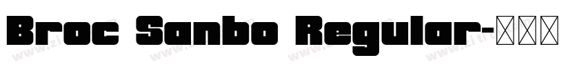 Broc Sanbo Regular字体转换